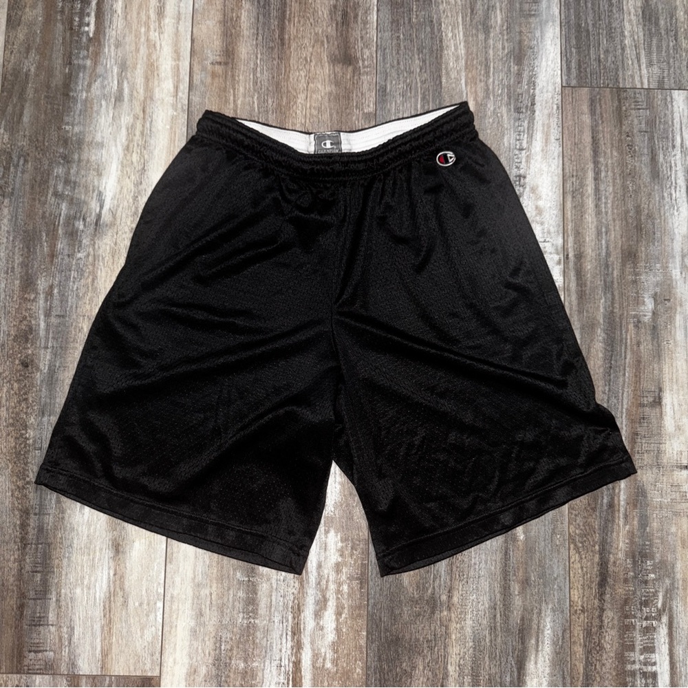 Champion Men's Black Mesh Athletic Shorts